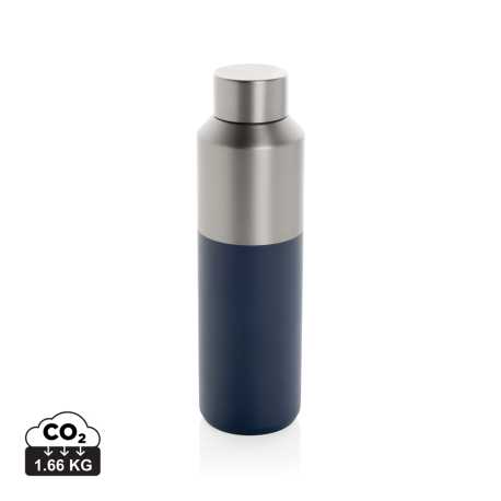 Fľaša na vodu Fluid 600ml z RCS recyklovanej ocele > modrá (navy)