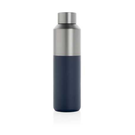 Fľaša na vodu Fluid 600ml z RCS recyklovanej ocele > modrá (navy)