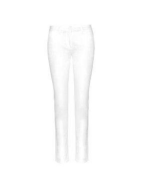 Dámske nohavice (Kariban"MEN'S CHINO TROUSERS") > biela > 36