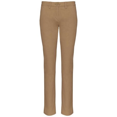 Dámske nohavice (Kariban"MEN'S CHINO TROUSERS") > hnedá (camel) > 34