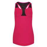 Dámske tielko (Just Cool WOMEN'S COOL SMOOTH WORKOUT VEST)>ružová (hot) / čierna (jet)>M