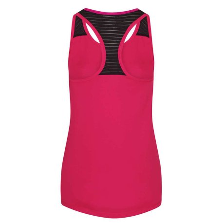 Dámske tielko (Just Cool WOMEN'S COOL SMOOTH WORKOUT VEST)>ružová (hot) / čierna (jet)>M