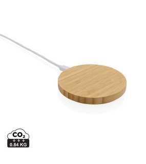 Bezdrôtová nabíjačka 15W z FSC bambusu > hnedá