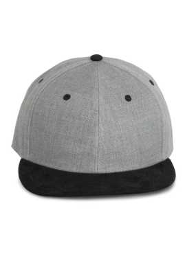 6 panelová šiltovka (K-UP SNAPBACK CAP - 6 PANELS) > šedá(light heather)/čierna