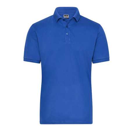 Pánska polokošeľa (DAIBER Mens BIO Stretch-Polo Work SOLID) > modrá (royal) > XS