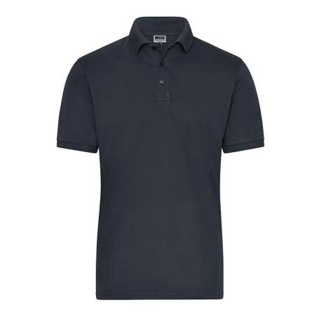 Pánska polokošeľa (DAIBER Mens BIO Stretch-Polo Work SOLID) > šedá (carbon) > 4XL