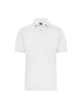Pánska polokošeľa (JN Mens BIO Stretch-Polo Work SOLID) > biela > 4XL