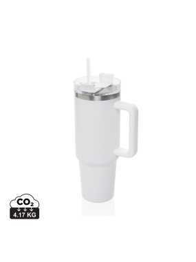 Termohrnček 1200ml Peakflow z RCS recykl. nerezovej ocele > biela