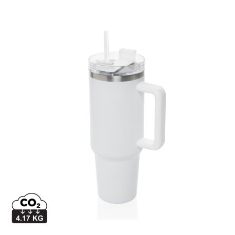 Termohrnček 1200ml Peakflow z RCS recykl. nerezovej ocele > biela