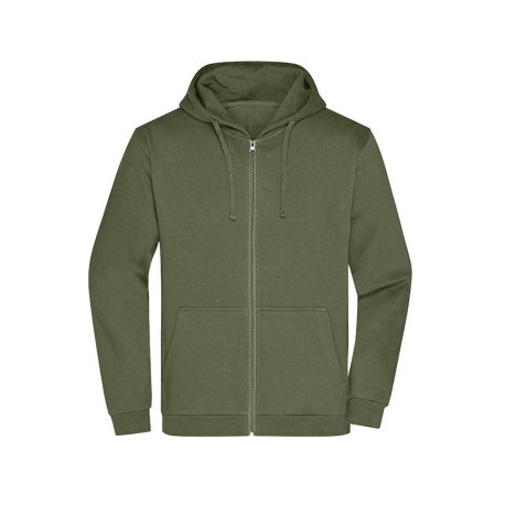 Pánska mikina (DAIBER Promo Zip Hoody Men) > zelená (olive) > M