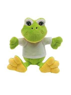 Plyšová žaba > zelená / biela