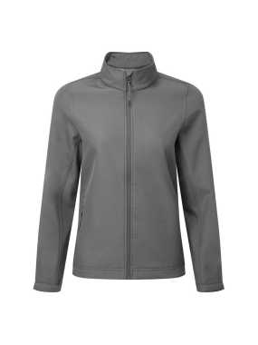 Dámska bunda(Premier WOMEN’S PRINTABLE & RECYCLED SOFTSHELL JACKET)>šedá(dark)>XL