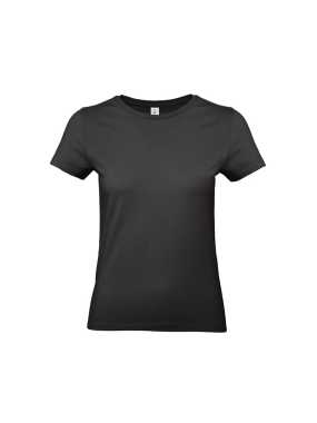 Dámske tričko(B&C #E190 /W) > čierna > 3XL