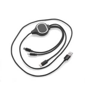 Kábel USB 4 v 1 > čierna