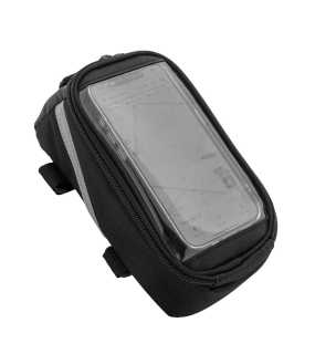 Púzdro na mobil na bicykel z RPET > čierna