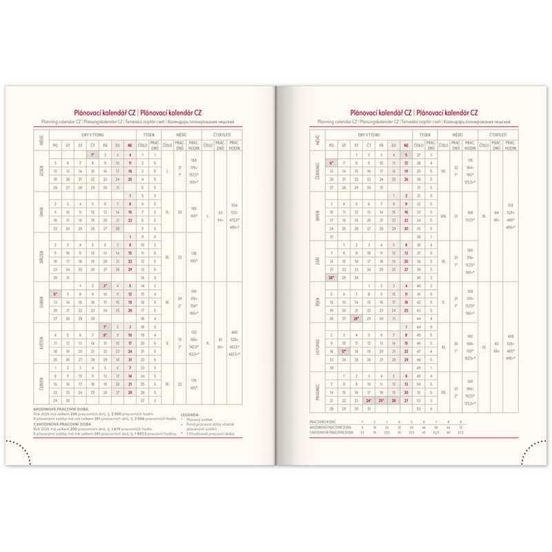 Diár (Rivoli 2026) - 15 x 21 x 2 cm  > sivá > týždenný A5