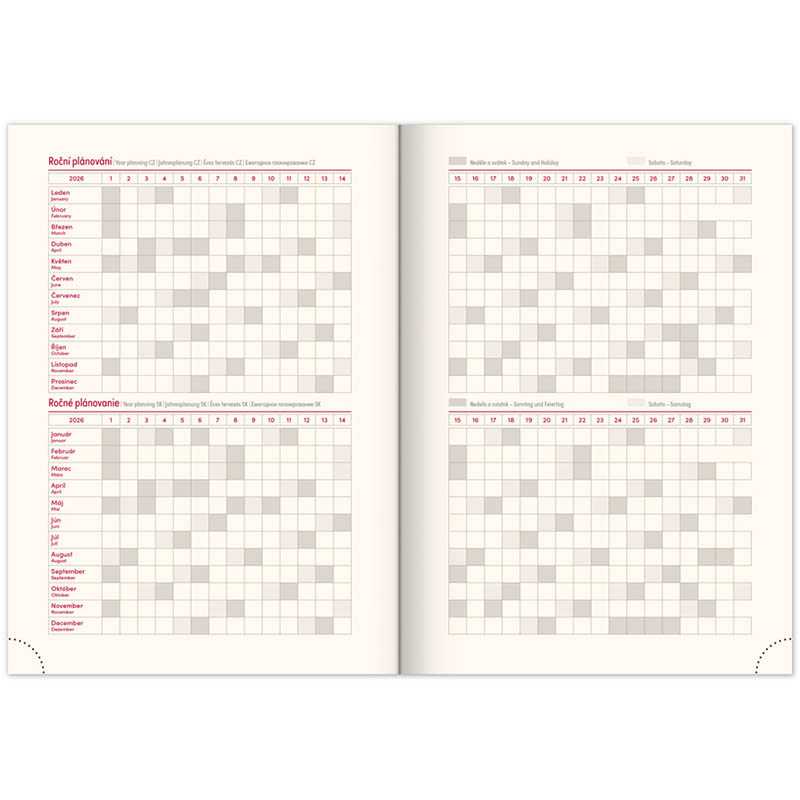 Diár (Rivoli 2026) - 15 x 21 x 2 cm  > svetlomodrá > týždenný A5