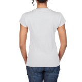 Dámske tričko (GILDAN SOFTSTYLE LADIES V-NECK T-SHIRT) > biela > XL