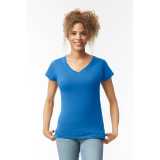 Dámske tričko (GILDAN SOFTSTYLE LADIES V-NECK T-SHIRT) > biela > XL