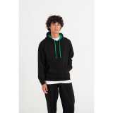 Unisex mikina (Just Hoods VARSITY HOODIE) > modrá (new french navy) / šedá (heather) > 5XL