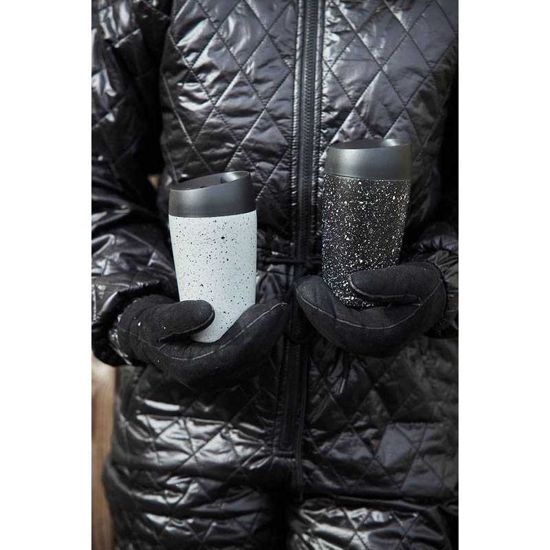 Cestovný termohrnček (SAGAFORM) > biela / čierna