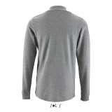 Pánska polokošeľa (SOL'S PERFECT LSL MEN - LONG-SLEEVE PIQUÉ POLO SHIRT)>šedá (melange)>S