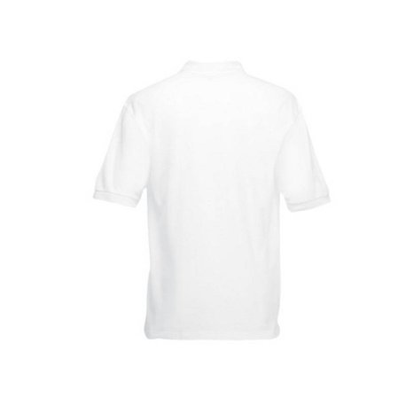 Pánska polokošeľa (FRUIT OF THE LOOM 65/35 Polo) > biela > S