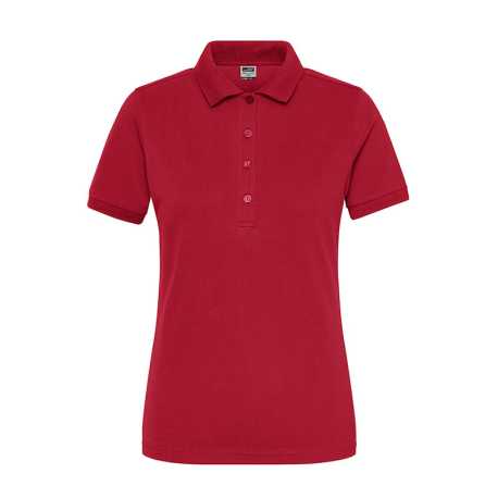 Dámska polokošeľa (DAIBER Ladies BIO Stretch-Polo Work SOLID) > červená > XS