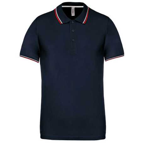 Pánska polokošeľa(KARIBAN MEN'S SHORT SLEEVE POLO) > modrá (navy) > XL