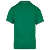 Pánska polokošeľa(KARIBAN MEN'S SHORT SLEEVE POLO)>zelená (kelly) / šedá (light)>2XL