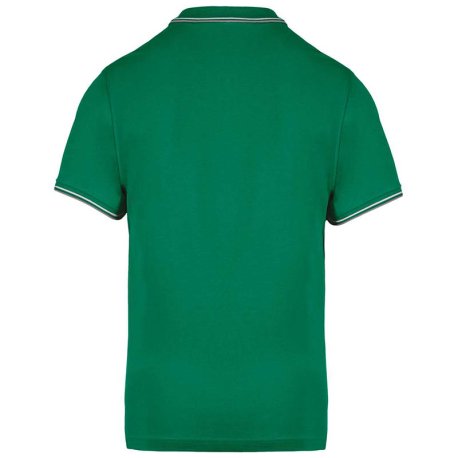 Pánska polokošeľa(KARIBAN MEN'S SHORT SLEEVE POLO)>zelená (kelly) / šedá (light)>2XL