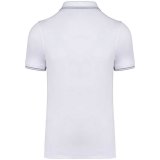 Pánska polokošeľa(KARIBAN MEN'S SHORT SLEEVE POLO)>biela / modrá (sky) / šedá (light)>2XL