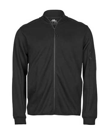 Unisex mikina (Tee Jays Athletic Full Zip Cardigan) > čierna > 2XL