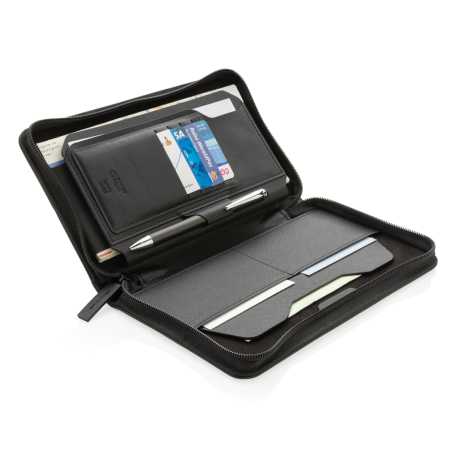 RFID cestovná peňaženka Swiss Peak Heritage z RCS rPU > čierna