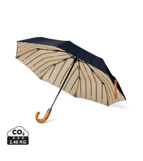 21" skladací dáždnik VINGA Bosler z RPET AWARE™ > modrá (navy)