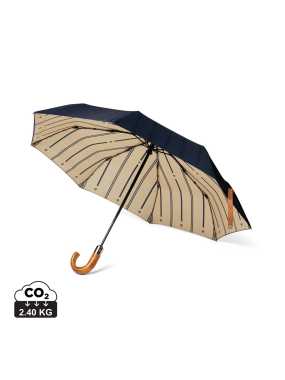 21" skladací dáždnik VINGA Bosler z RPET AWARE™ > modrá (navy)