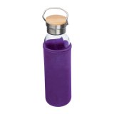 Sklenená fľaša s neoprénovým krytom, 600 ml > fialová(violet)
