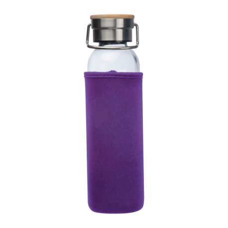 Sklenená fľaša s neoprénovým krytom, 600 ml > fialová(violet)