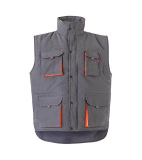 Pánska vesta (VELILLA TWO-TONE PADDED VEST) > šedá / oranžová > XL