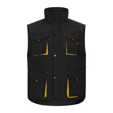 Pánska vesta (VELILLA TWO-TONE PADDED VEST) > čierna / žltá > 2XL