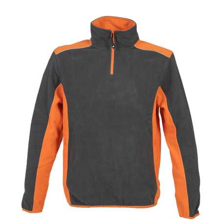 Pánska mikina (NEW RIGA by JR) > šedá (dark) / oranžová > 3XL