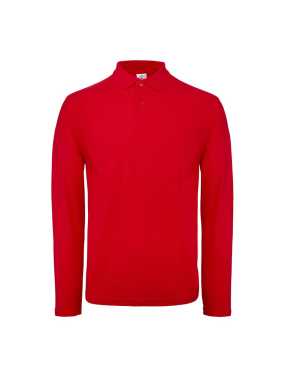 Pánske tričko(B&C ID.001 LSL) > červená > M