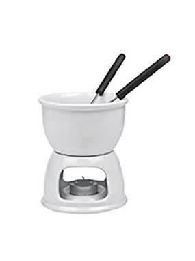 Sada na čokoládové fondue pre 2 osoby > biela