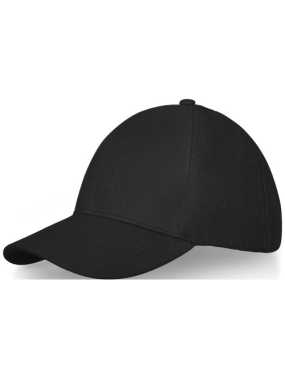 6 panelová šiltovka > čierna (solid)