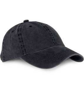 6 panelová šiltovka (K-UP"VINTAGE CAP - 6 PANELS") > čierna (washed)