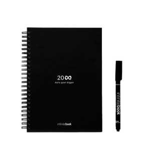 Súprava obsahuje „infinitebook“, čistiacu súpravu, fixku a držiak > čierna