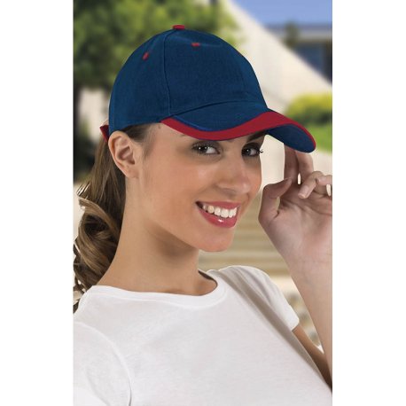 Unisex šiltovka (SEATLE) > modrá (orion navy) / červená (lotto)