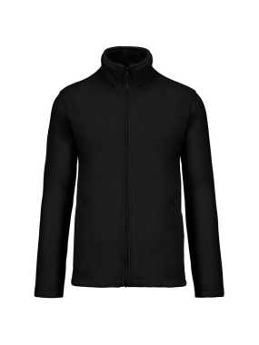 Pánska fleece bunda (KARIBAN FALCO - FULL ZIP MICROFLEECE JACKET) > čierna > L