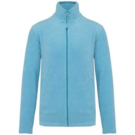 Pánska fleece bunda(KARIBAN FALCO - FULL ZIP MICROFLEECE JACKET)>modrá(cloudy heather)>3XL