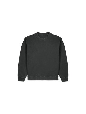 Unisex mikina (STANLEY\STELLA Radder 2.0 Vintage) > čierna (g. dyed rock) > M